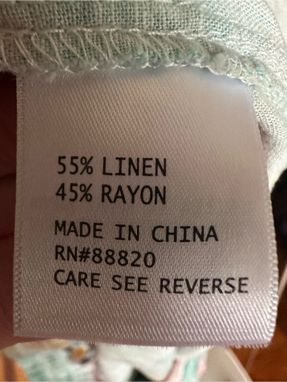 C&C California Tropical Print Ankle Pants in Teal, Pink, Aqua - Picture 10 of 10